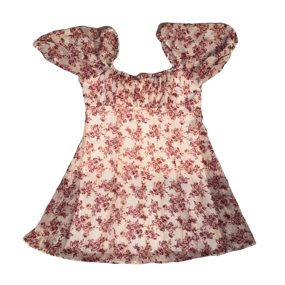 Floral Puff Sleeve Dress